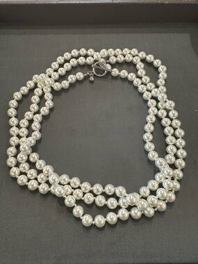 Opera length pearls with toggle